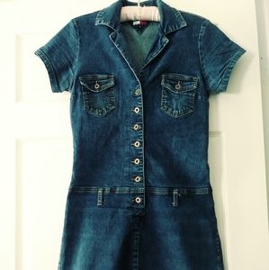 🐶TOMMY JEAN DRESS SHORT SLEEVE.🌺